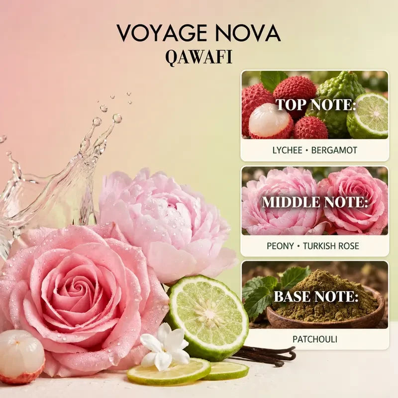 Voyage Nova Rosey Fruity Floral Extrait De Parfum